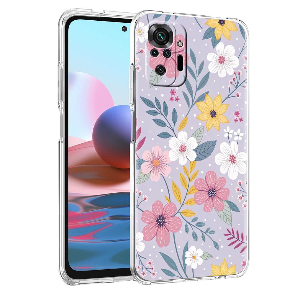 Phone Case For Xiaomi Redmi Note 15 14 5G 13 12 10 11 Pro Plus 4G 14C 13C 12C Soft TPU Cover Stylish Flower Patterned Design