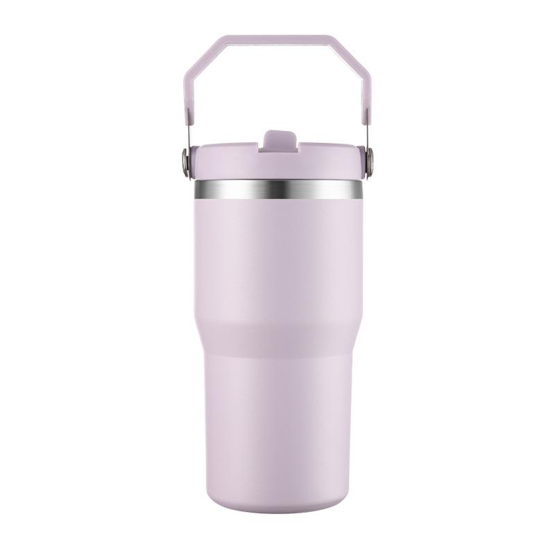 2026 Portable Cup Stainless Steel Car Cup Double Layer Vacuum Thermos Cup Cold Ice Ba Water Cup