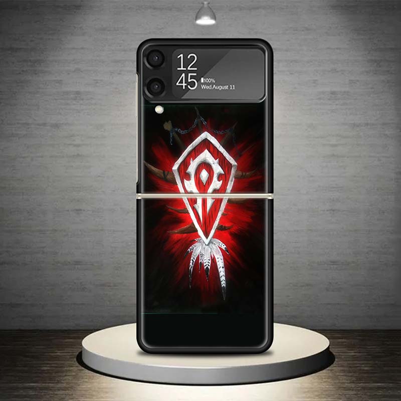 W-World Of W-Warcraft W-Wow Phone Case For Samsung Galaxy Z Flip 7 6 5 4 3 5G Cover ZFlip7 ZFlip6 ZFlip4 ZFlip5 ZFlip3 Coque Fun