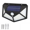100 Led Solar Wall Lights Pir Motion Sensor Wall Light Outdoor Waterproof Ip65 Solar Powered For Fence Post Yard Pathway