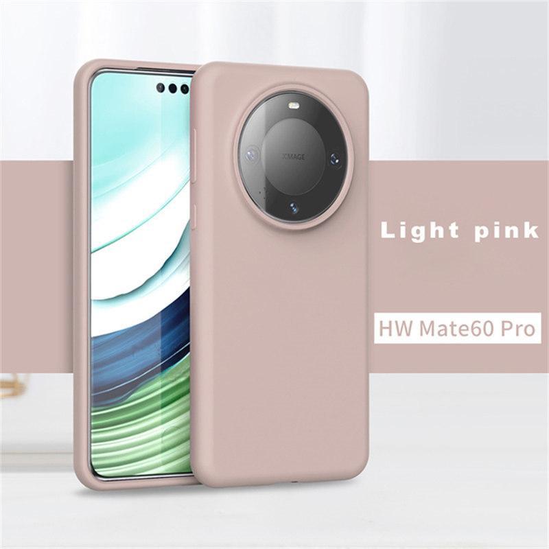 For Huawei Mate 60 Solid Color Case TPU Original Liquid Silicone Phone for Huawei Mate 60Pro 60 Pro Cover Anti-knock Accessories