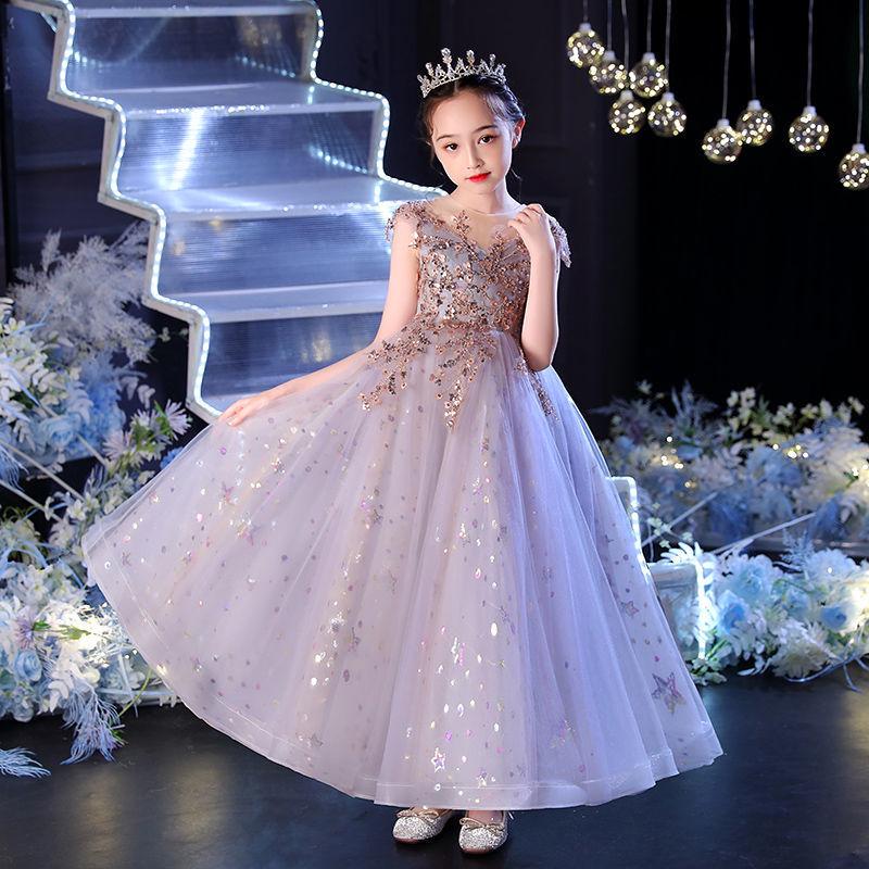 

Осень 2025 Девичье платье принцессы из легкого люксового пышного тюля - Платье для девочки-цветочницы для подиума и вечернее платье для выступления на фортепиано 170cm (Height 155-165cm / Weight 47-52.5kg)