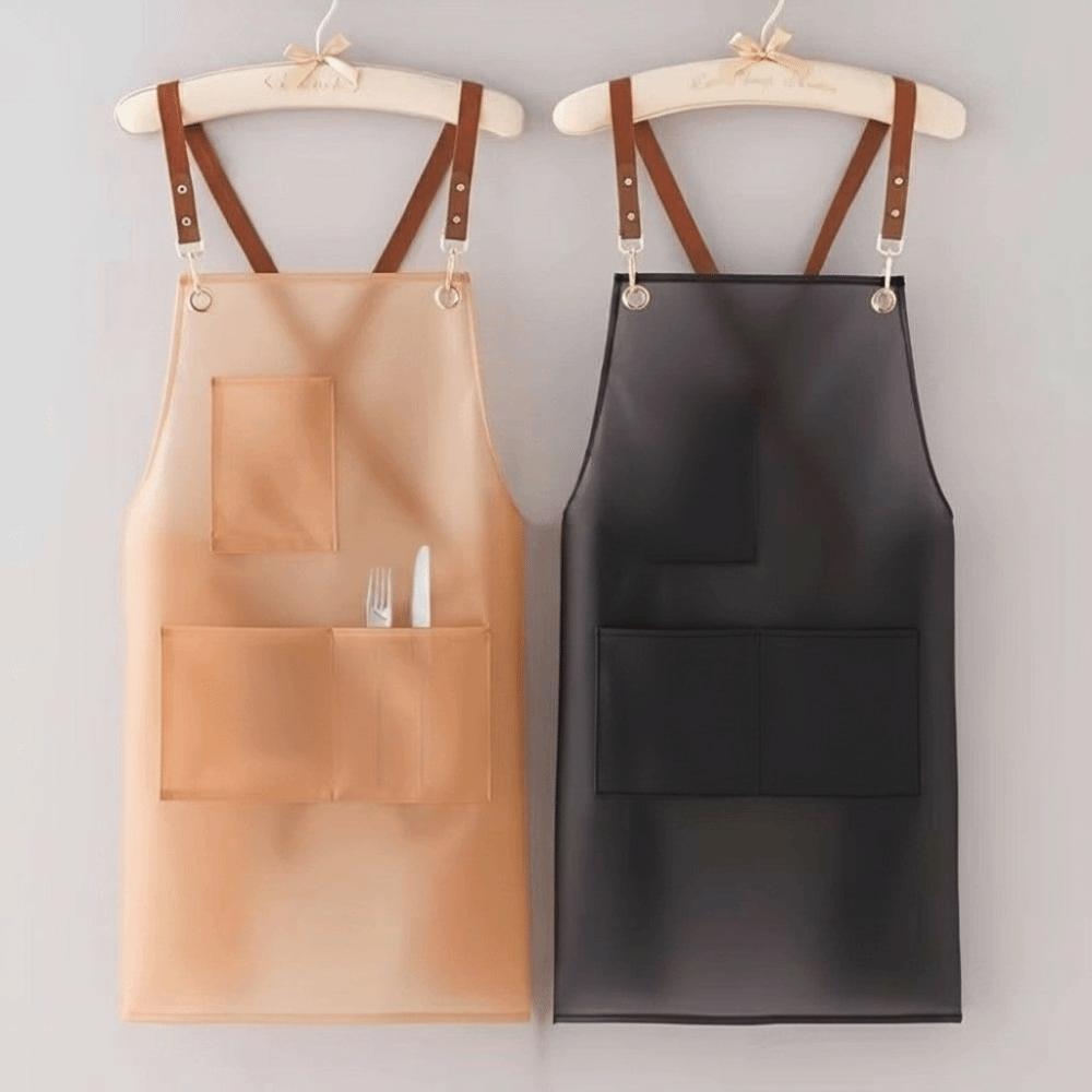 Oil-proof TPU Apron Transparent Cooking Apron Korean Work Clothes for Coffee Cooking