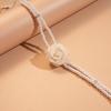 Jewelry Accessories Korean Style Choker Mesh Rose Pearl Clavicle Chain Flower Pearl Necklace  Women