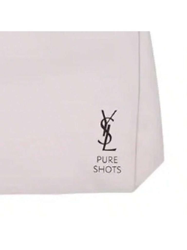 YSL - Women's Makeup Bag Storage Bag, White Leather, Large Capacity, Convenient To Carry, Suitable For Daily Use.A Gift For Friends
