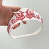 Floral Embroidery Crown Headband Elastic Hair Band New Hairpin Headband  Hair Accessories