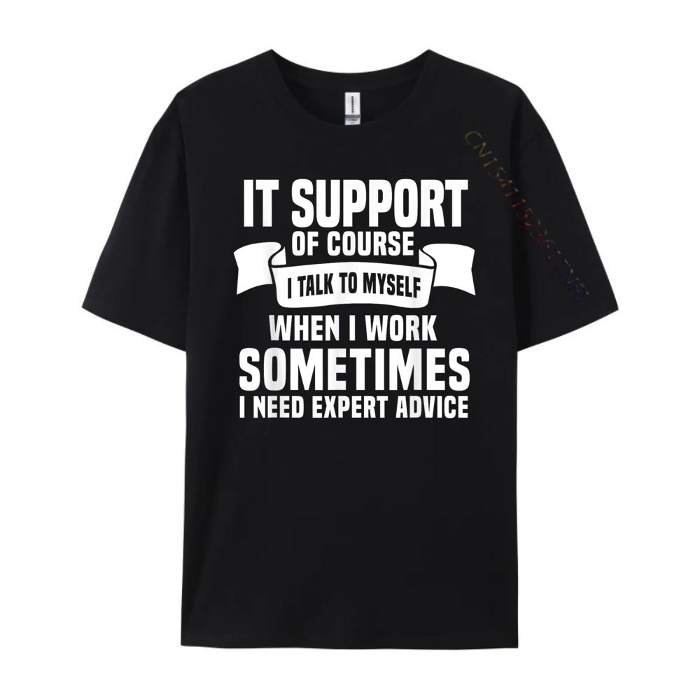 Funny It Support Quote Computer Engineer It Consulting Red And Black Graphic T Shirt Original Mens TShirts