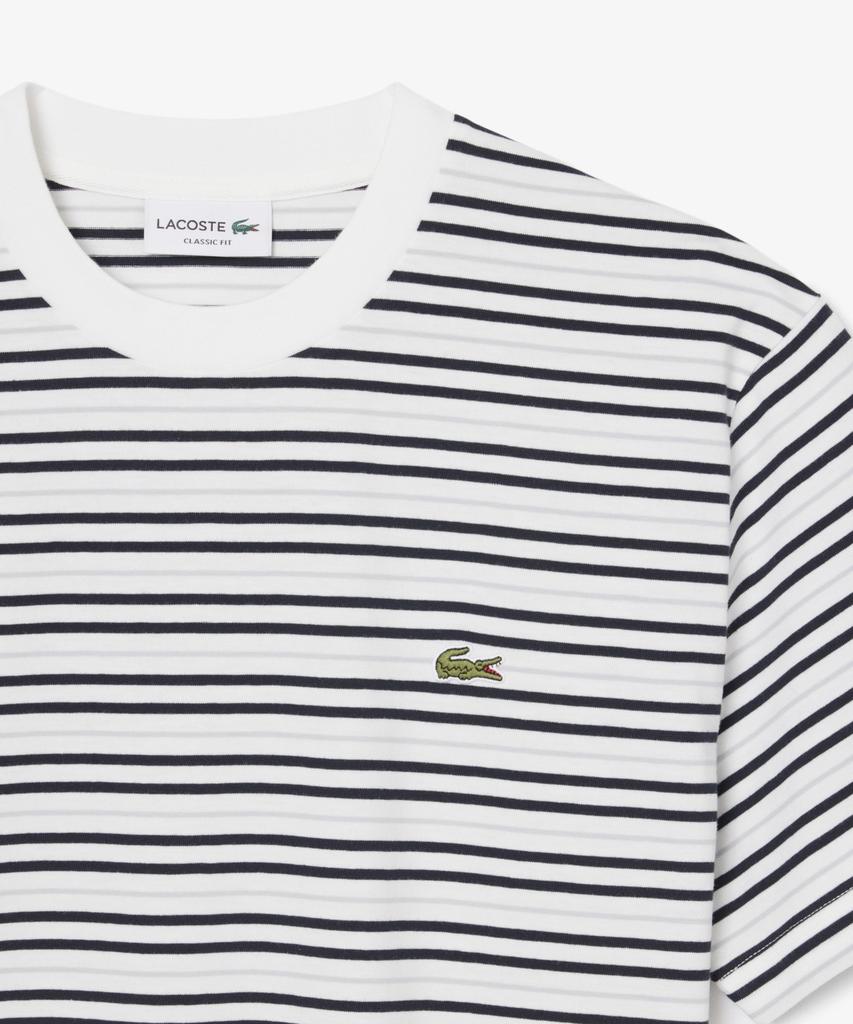 LACOSTE Men'S Multi-Stripe Short Sleeve T-Shirt Th0874-56G 7Xi