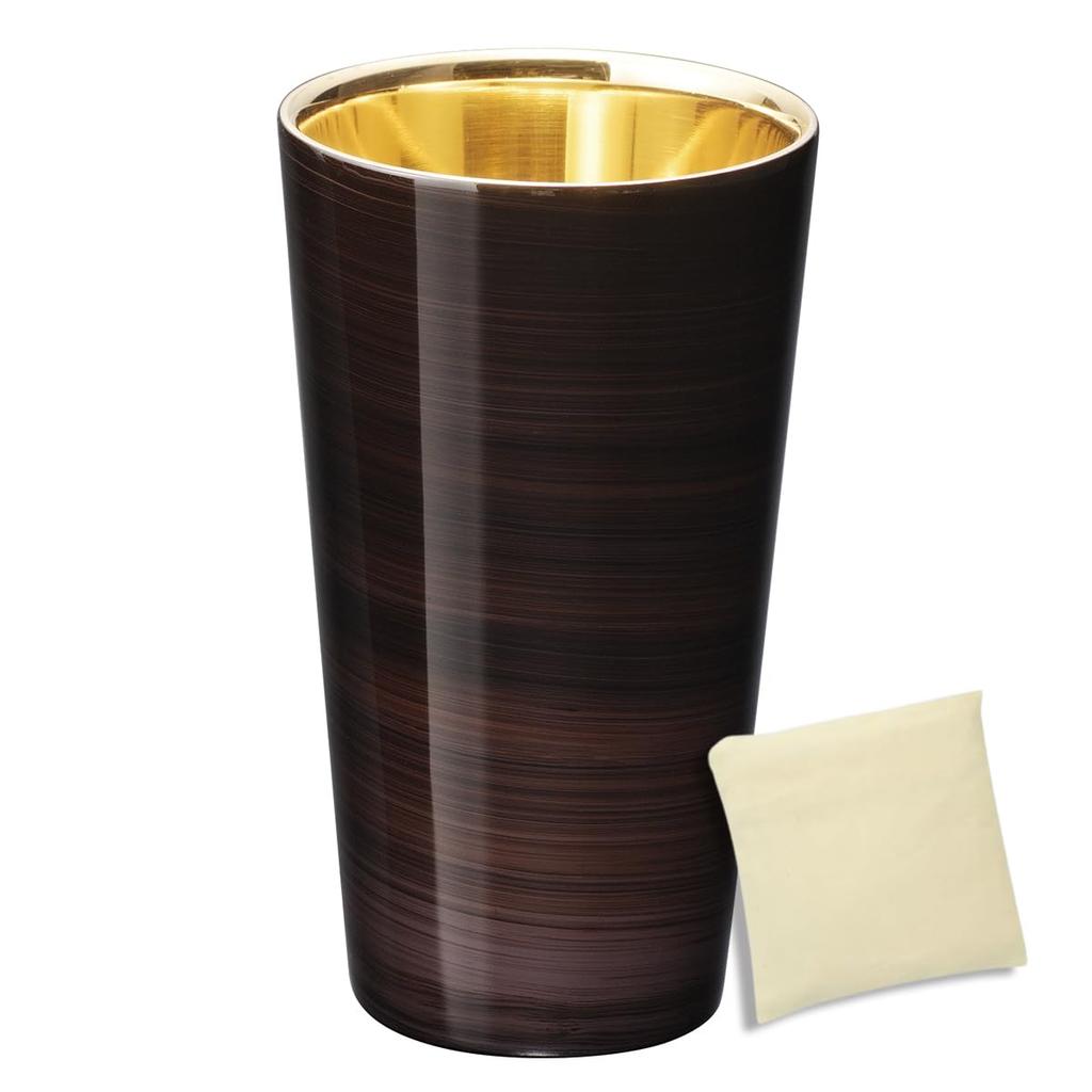 Tsubame Yamanaka Lacquer Straight Glass Double Layer Shikage Urushi x 300cc Eco Bag Made in Vietnam Urushi Made in Japan J-kitchens-bag 7.5cm 12.5cm /