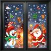 Christmas Static Cling Stickers for Decorating The Storefront Window Scenes of Snowflakes.