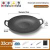 Abay Outdoor Non-Stick Cast Iron BBQ Griddle Pan