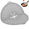 Silicone Kitchen Splatter Screen Foldable Heat-resisting Oil Splash Guard Drain Board Cover Kitchen Frying Pan Lid Kitchen Tools