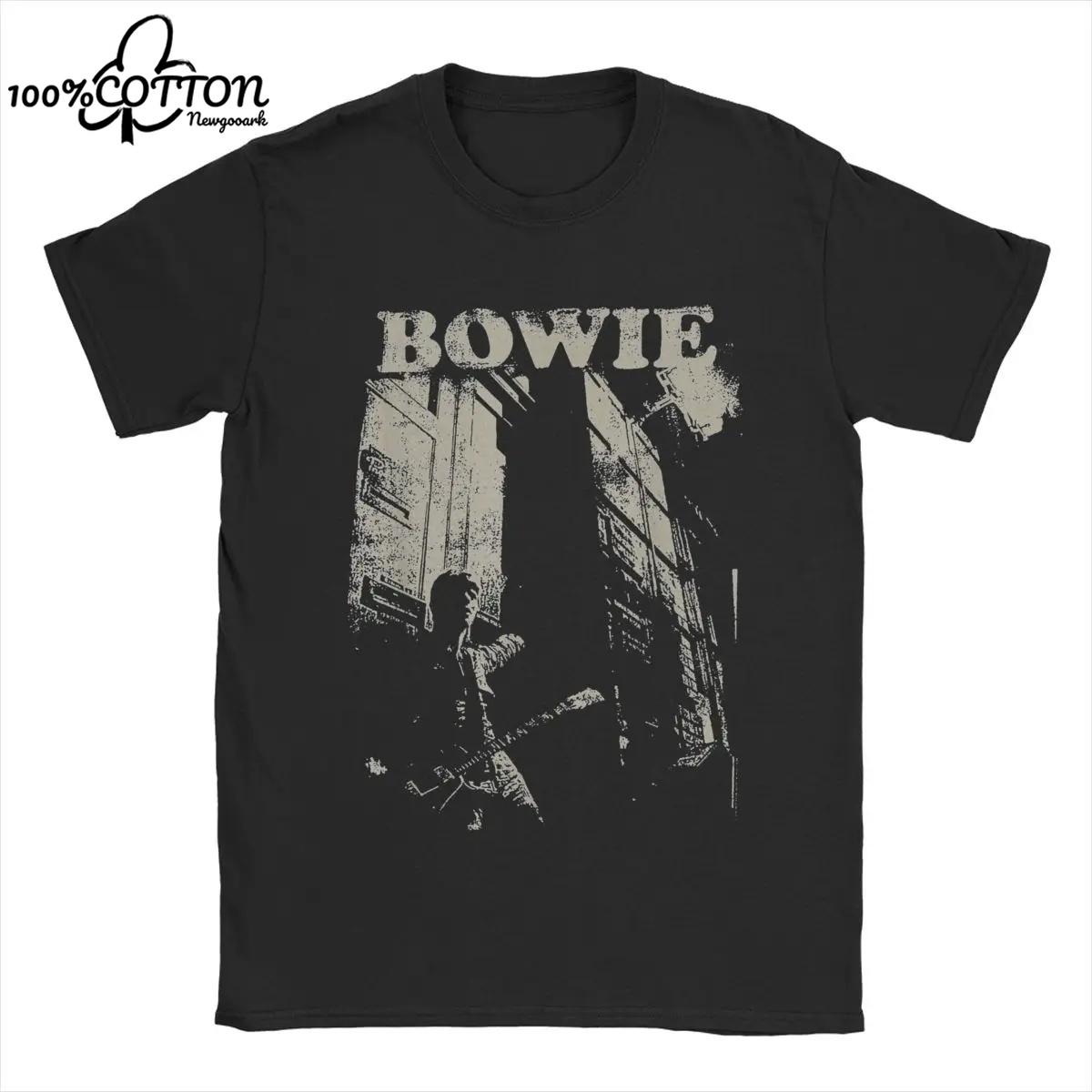 

LE Stack Футболки David Bowie Streetwear Чоловічі Жіночі Мода Коротка Рукава Бавовна Унісекс Універсальний Harajuku Відпочинок 3XL