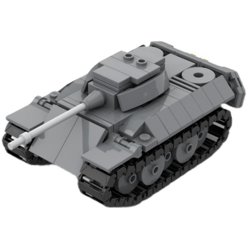 Tracked Tank Building Block Armored Vehicle Assembly Toy Model Compatible Small Particle Set