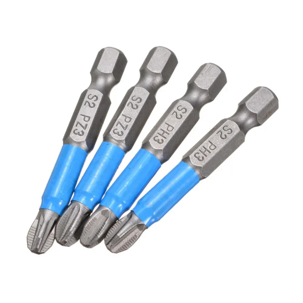 PH1 PH2 PH3 PZ1 PZ2 PZ3 50mm Magnetic Batch Head S2 Hexagonal Handle Anti Slip Drill Screw Electric Screwdriver Set Bits