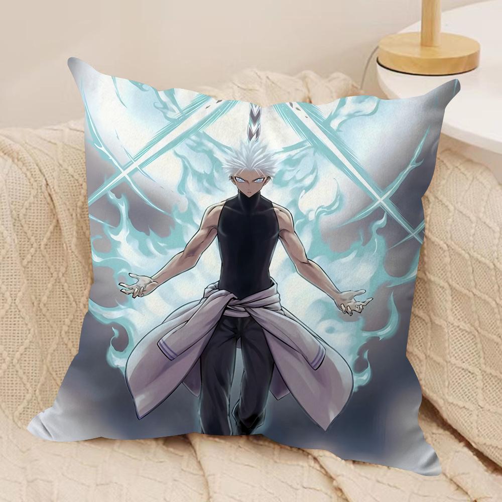 Ragna CCrimson Anime Cushion Cover Silky Short Plush Invisible Zipper Dustproof Sofa Pillow Case For Home Decor