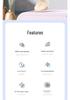 6-Inch USB Rechargeable Mini Fan with Night Light for Desktop, Office, Dorm