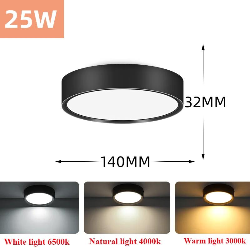 LED Downlights 220V Surface Mounted Panel Spot Lamp 5W 10W 15W 25W For Room Bedroom Living Room Aluminium Ceiling Lighting