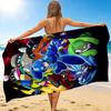 1Pc Mega Man Adventure Beach Towel Quick Dry Multiuse For Beach Pool Gym Yoga Home Travel Christmas Halloween Xmas Gift N1482