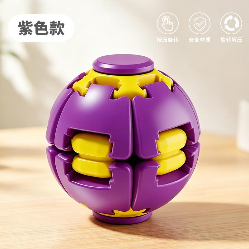 Press the rotating ball to decompress, relax and fish toy fingertip spinner, compact and portable office work station creative desktop