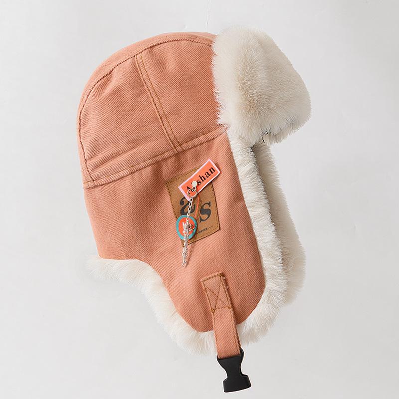 Lei Feng Stil Wintermütze - Unisex, Winddicht, Dicke Ohrenschützer für Radfahren & Kaltes Wetter, Geeignet für Großen Kopfumfang