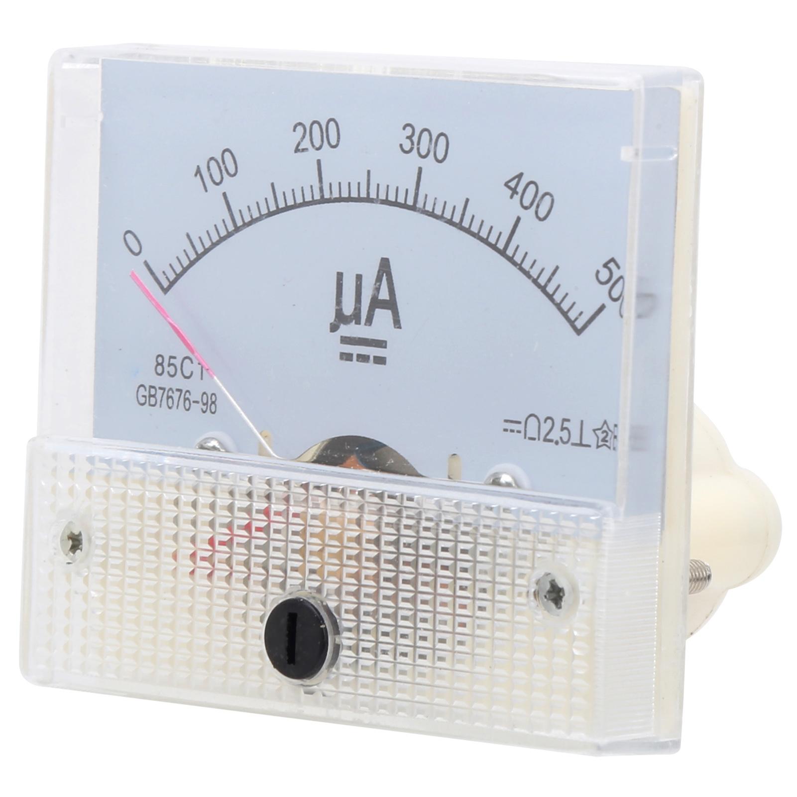 

85C1 DC 0~500UA ABS Pointer Ammeter Ampere Meter Panel High Accuracy Current Meter