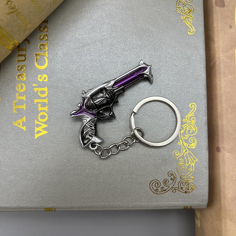6cm Reaver Collection Sheriff Valorant Pistola in Metallo Periferiche di Gioco Armi Modello Decorazione Artigianato Portachiavi Replica Giocattolo per Ragazzo