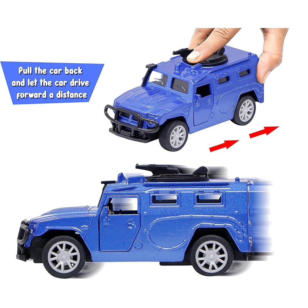 Armored Vehicle Tank Pull Back Car Toys for Kids Diecast Model Car with Opening Doors Car Vehicle Toy for Girls Boys