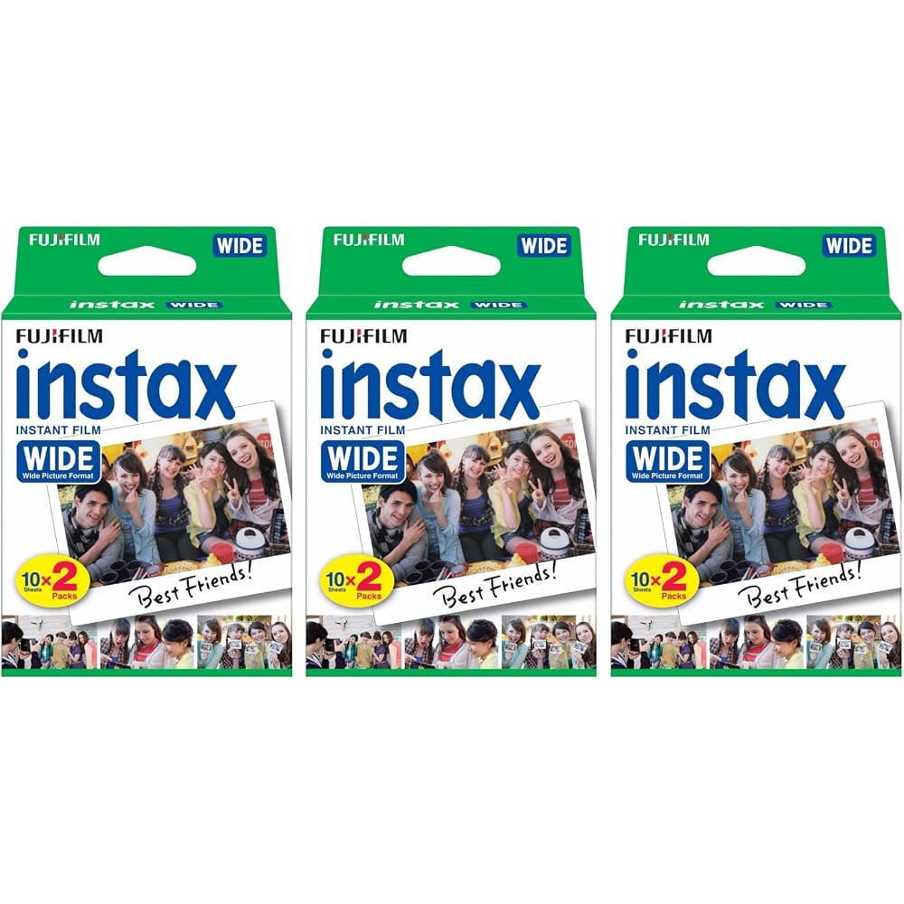 Fujifilm Instax Wide Film, Instax Wide Camera, and Printer Set (3 Items)