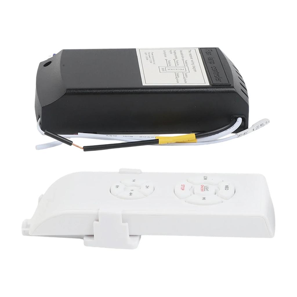 Bezprzewodowy zestaw sterowania pilotem do wentylatora sufitowego z timerem dla łatwej obsługi i kompatybilnością z większością opraw oświetleniowych