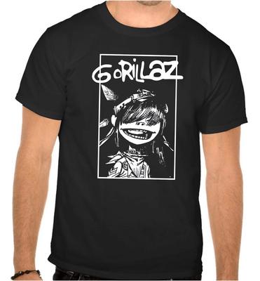 Gorillaz Rock Music Logo BLACK T-Shirt - 1003-