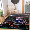 Atletico Madrid Personalized Name Carpet Perfect for Bedrooms Foyer Hallway Entryway Anti-slip Rug Decorate Offices Gift for Festivals