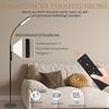 LED Floor Lamp Dimmable, Remote Control, 360 degrees Gooseneck, Black