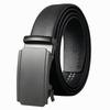 Men's Belt Trendy Versatile Leather Automatic Buckle Belt Business Casual Simple Middle Aged and Young Trousers Belt