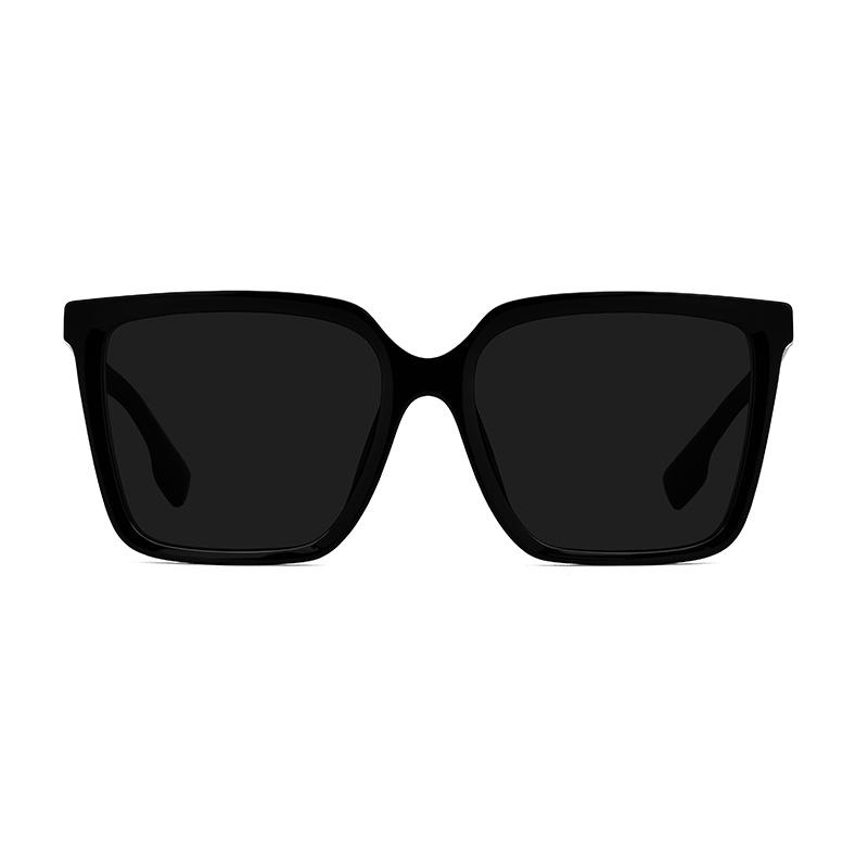 Burberry 4411D Logo Letter Square Sunglasses Unisex sunglasses Black BE4411D
