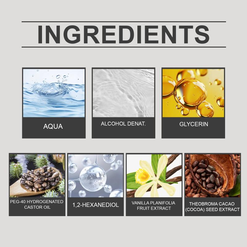Hair Perfume Spray with Vanilla Cocoa Adds Shine and Pleasant Aroma Hydrates Freshens Hair and Body for Any Season