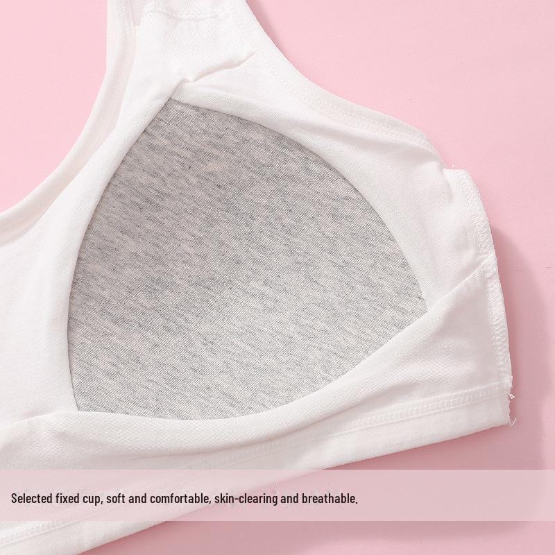 Bralette in Rete di Cotone Traspirante per Ragazze delle Medie - Senza Ferretto, Design Leggero