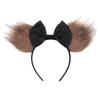 Fashion New Brown Beauty And Beast Mouse Ears Headband 5" Headwear Boys Girls Festival Party Hair Accessories Women Gift