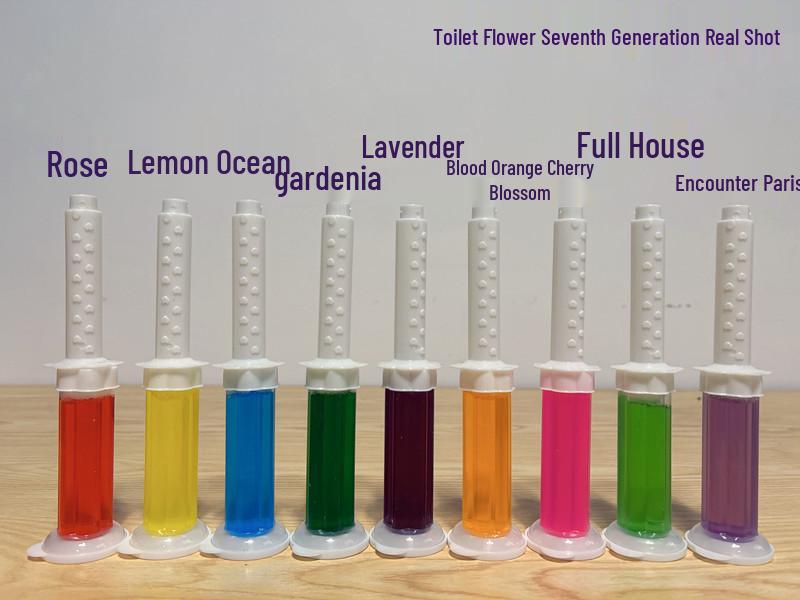 Toilettenblüten-Gel-Blütenblätter: Deodorierender & Reinigender Toilettengeruchsentferner in Farbkastenverpackung