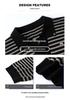 Mom's Stylish Spring Striped Lapel Knitwear for Middle-Aged & Elderly Women - Age-Reducing, Loose Fit T-shirt Top