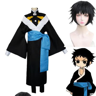 Anime Demon Slayer Haganetsuka Hotaru Cosplay Mask Neutral Kimono Halloween Carnival Party Kimetsu No Yaiba Costumes