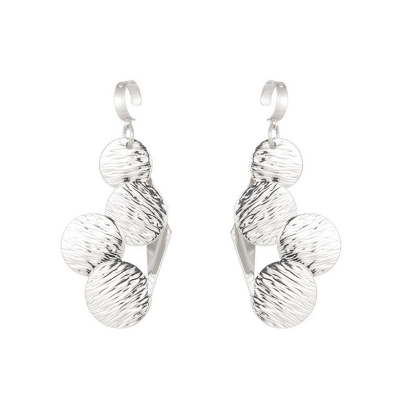 

Alloy Earrings Contemporary Designs Comfortable Sturdy Jewelry for Casual and Formal Occasions серебряный
