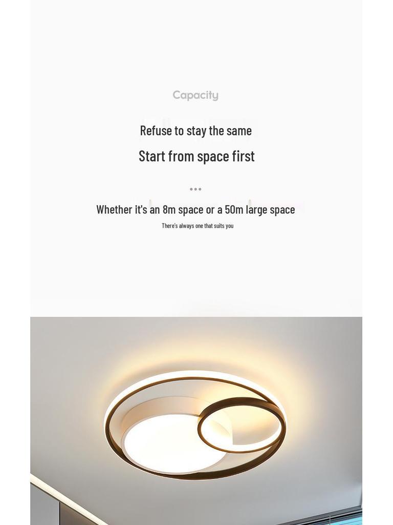 Modern Minimalist LED Smart Ceiling Light for Bedroom, Living Room, Study