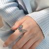 Vintage Butterfly Metal Punk Rings Set for Women Girls Party Jewelry Gifts Fashion Accessories Buckle Female Index Finger Ring