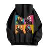 Unisex Printed Long Sleeve Pullover Hoodie Lightweight for Men and Women