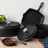 Enchanting Oval Cast Iron Roaster Pan with Lid Bjorn DUKA