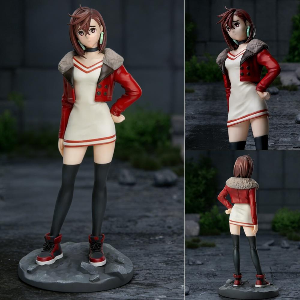 1pc Red Jacket Beauty Anime Figure, for Desk or Car Decoration, Collectible Ornament, Ideal Birthday or Holiday Gift.