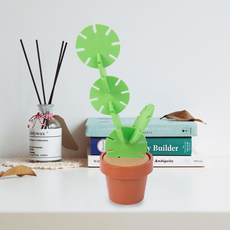 Original Coasters Set of 6 Pieces With Creative Cactus Shaped Design For Gift & Home Decoration for Bar Home Coffee Table