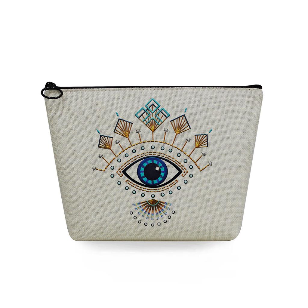 Women Featured Eyes Print Cosmetic Bag Toiletries Organize Travel Storage Case 6769