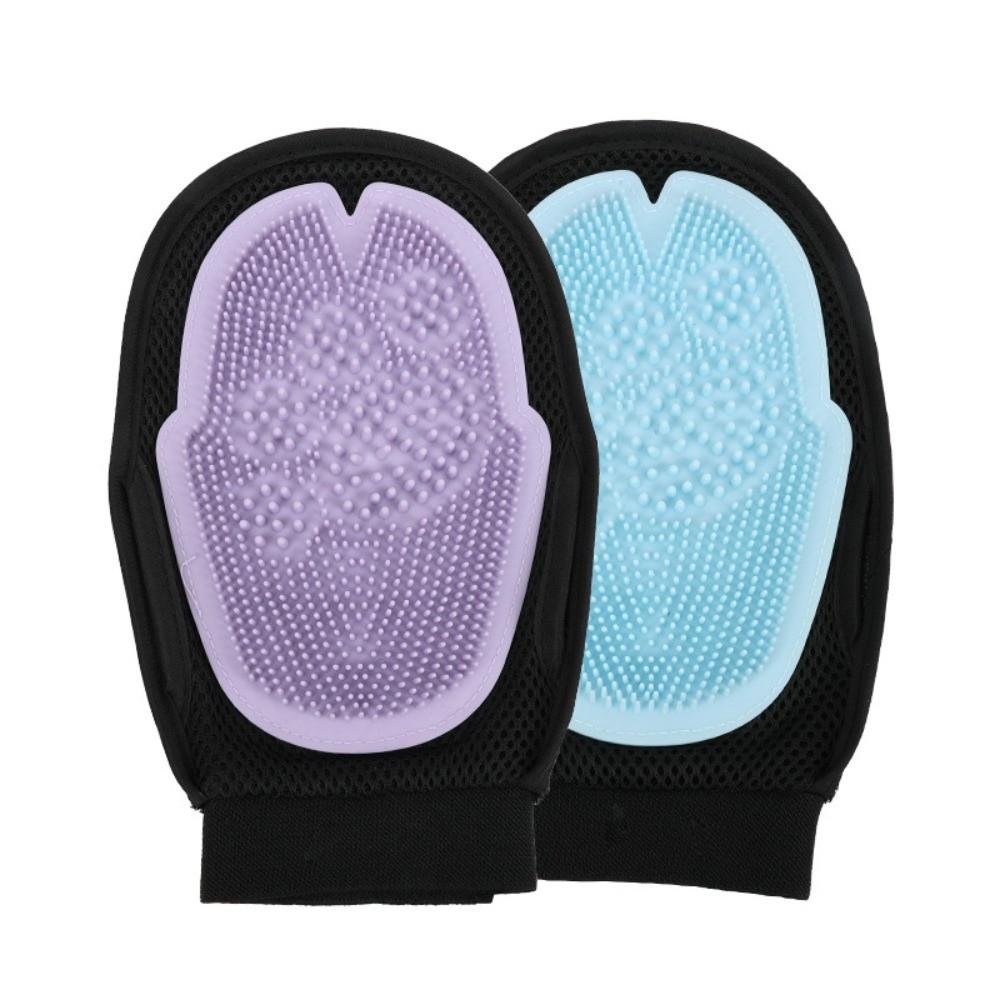 Pet Comb Cat Deshedding Comb Double Sided Pet Bath Brush Dog Cat Bath Massage Gloves  Bathing